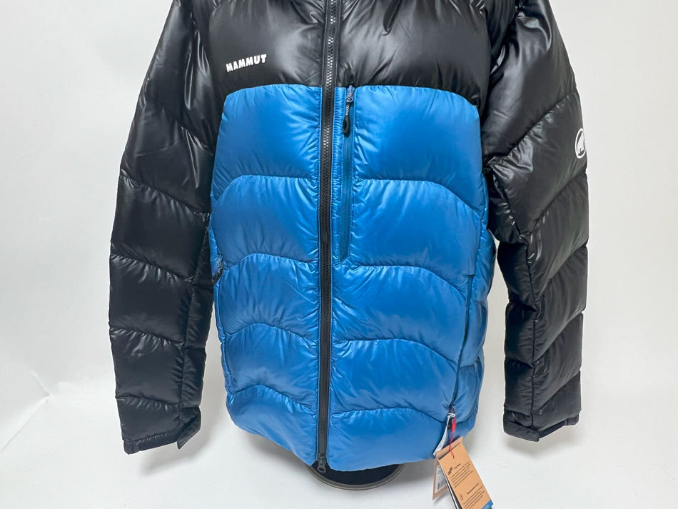 マムート グラヴィティ フーデッドジャケット メンズ ダウンジャケット deep ice-black ブルー ブラック サイズ：2XL 1013-02630 美品_画像3
