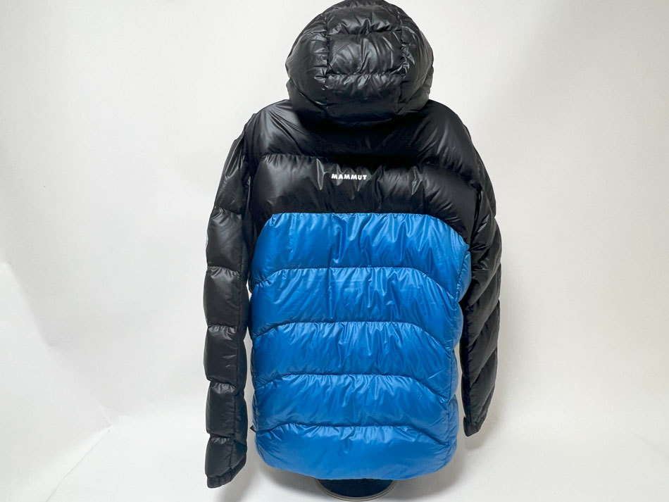 マムート グラヴィティ フーデッドジャケット メンズ ダウンジャケット deep ice-black ブルー ブラック サイズ：2XL 1013-02630 美品_画像6