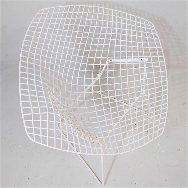 ノル【Knoll】ダイヤモンドチェア/ホワイト ハリー・ベルトイア ［中古］ワイヤーチェア ラウンジチェア ミッドセンチュリー ヴィンテージ_画像2