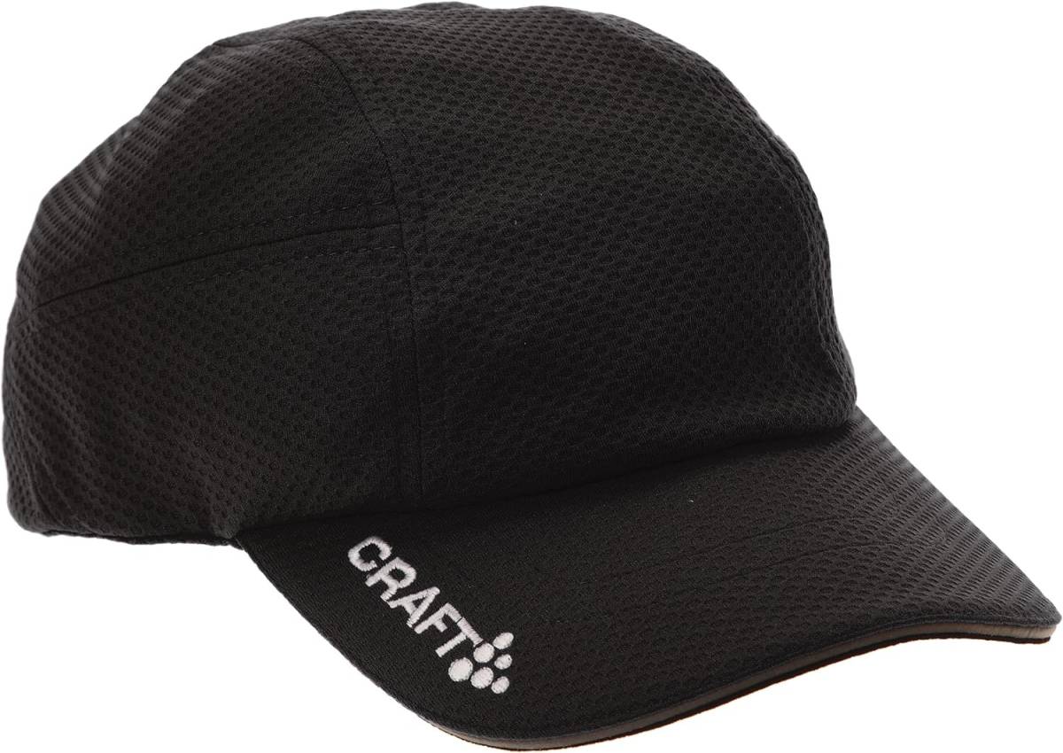 R0969 未使用 CRAFT(クラフト) RUNNING CAP 1900095 (1999) ブラック Free_画像1