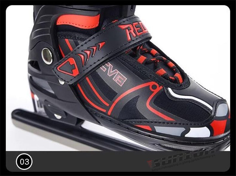 スピードスケート靴 スケート 靴 フィギュアスケート フィギュア シューズ 固定式 研磨済み サイズ調整可能 ギフト プレゼント_画像10