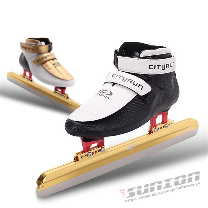 スピードスケート靴 スケート 靴 フィギュアスケート フィギュア シューズ 3点セット セット用品 固定式 研磨済み ギフト プ_画像3