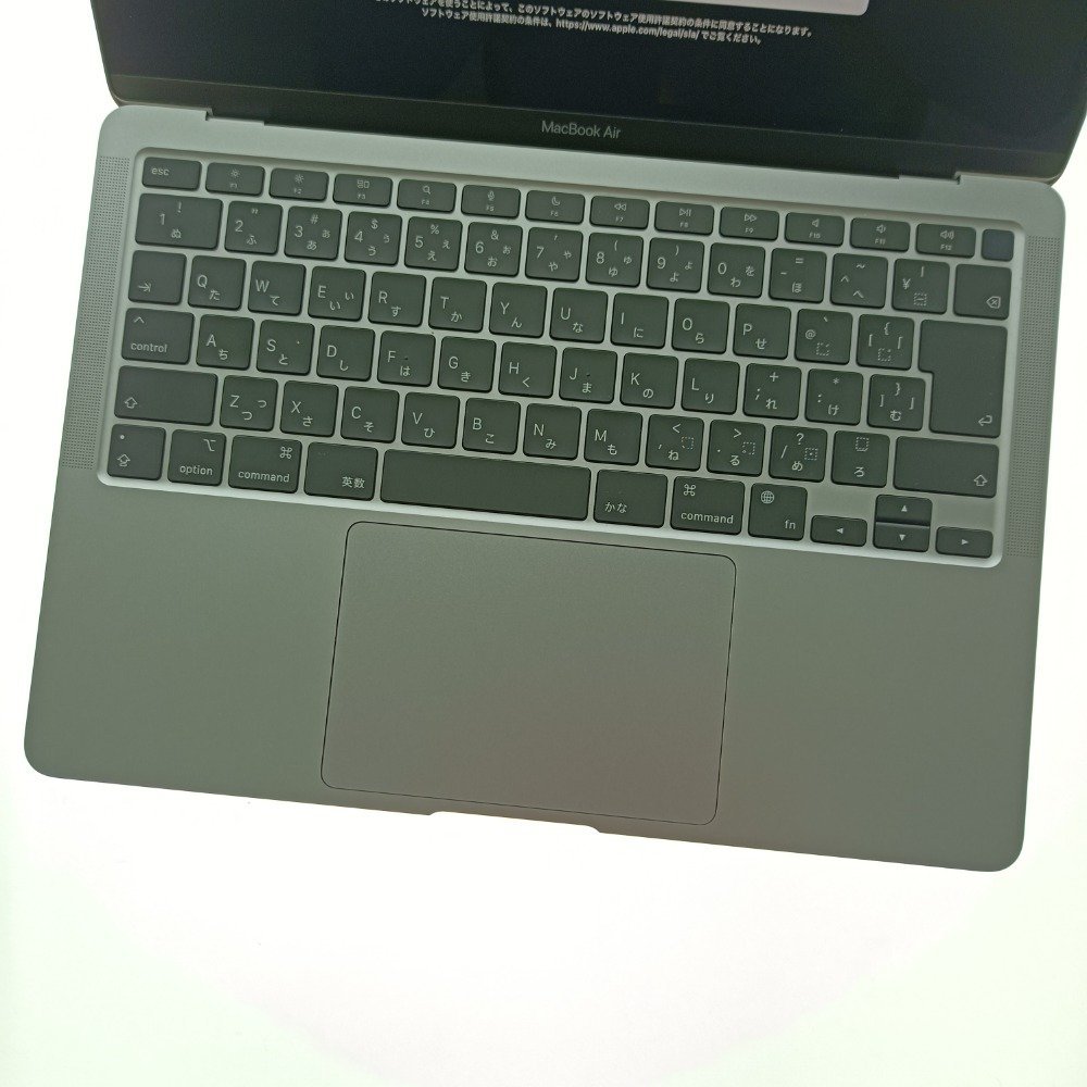 APPLE アップル MacBook Air 13.3インチ A2337 M1チップ メモリ 8GB SSD 256GB 充放電回数 133回 スペースグレイ ノート PC 中古_画像3