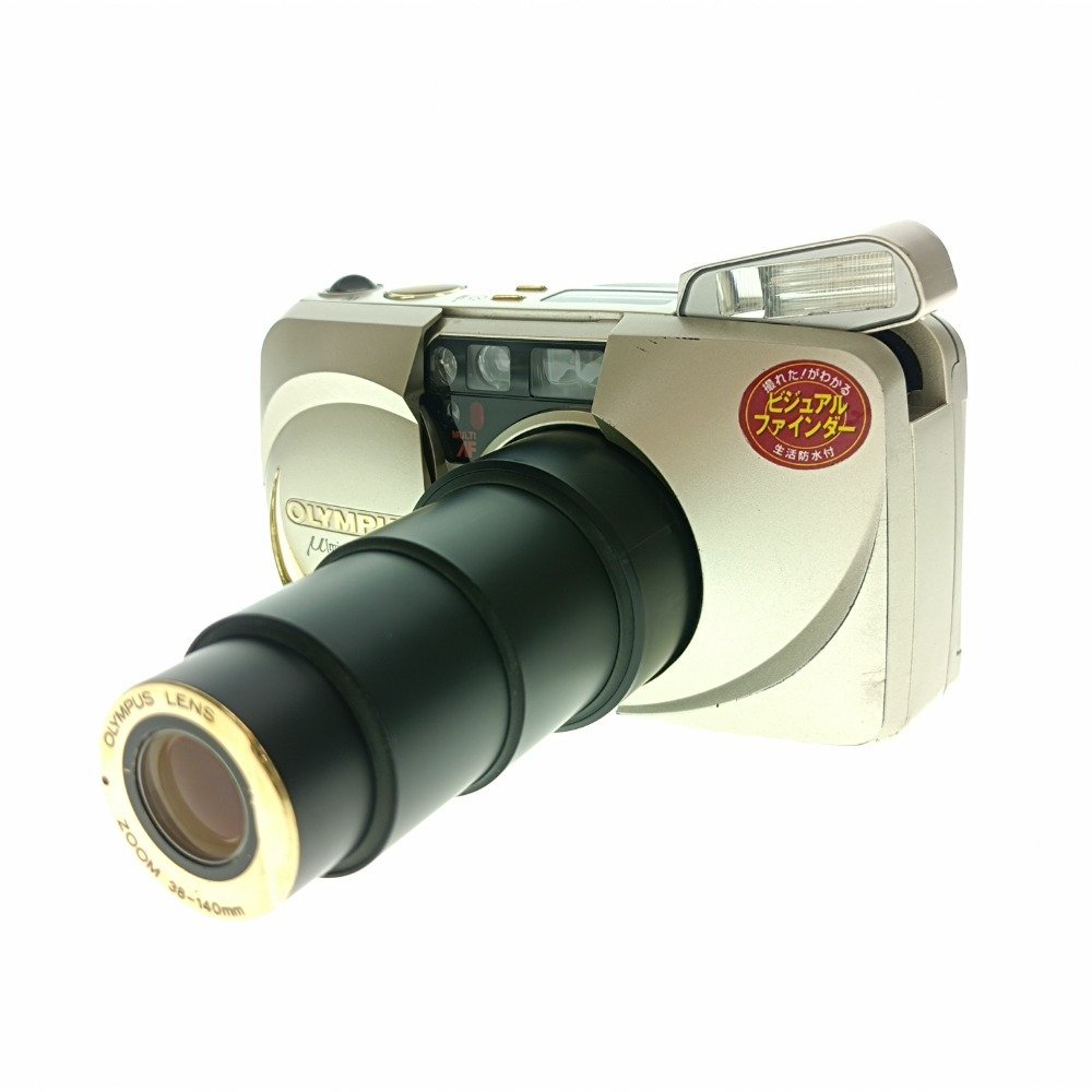 OLYMPUS オリンパス mju: ミュー ZOOM 140 VF 38-140mm コンパクト フィルムカメラ ゴールド Compact Film Camera 光学機器 中古_画像1