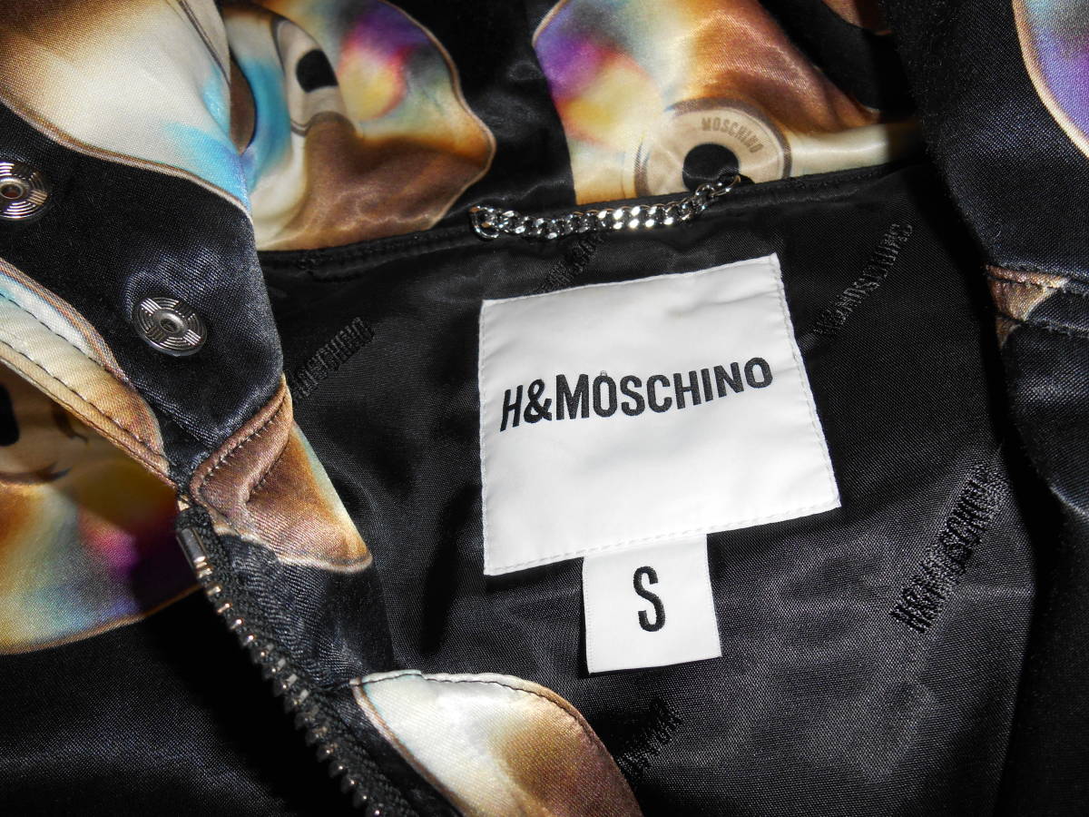 中綿ブルゾン■H＆MOSCHINO・モスキーノ・S寸・黒色■USED_画像6