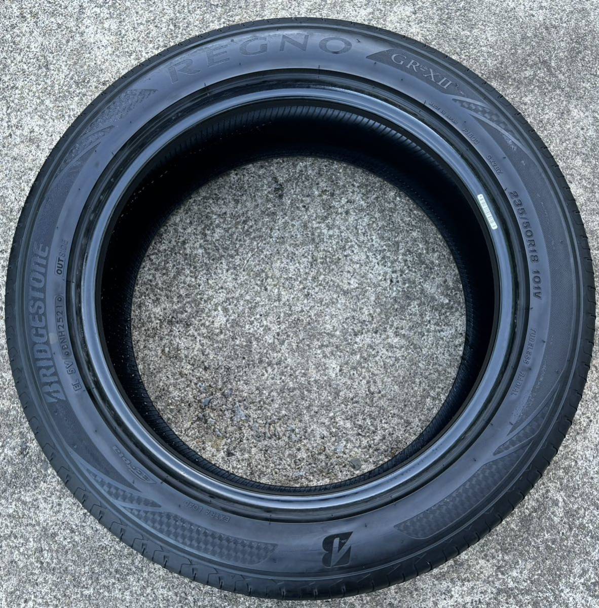 2021年製★ BRIDGESTONE REGNO GR-XII 235/50R18 ラジアルタイヤ4本★ AN167_画像5