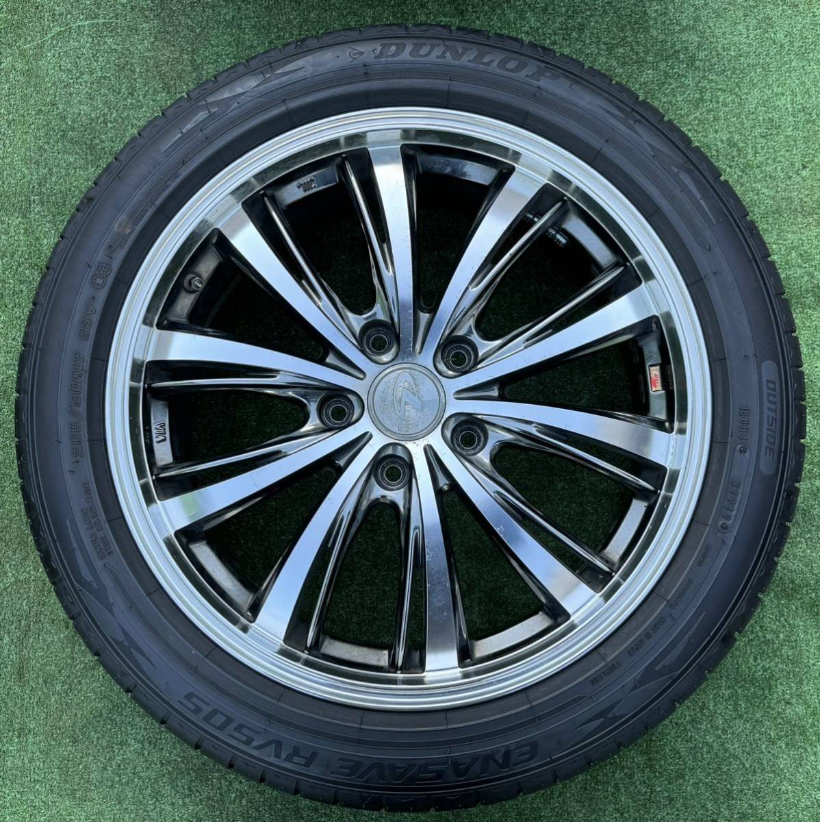 ★Weds LEONIS 17インチ ホイール＆ 205/50R17 DUNLOP ラジアルタイヤ 4本セット★ ノア ヴォクシー エスクァイア セレナ等に★AN143_画像4