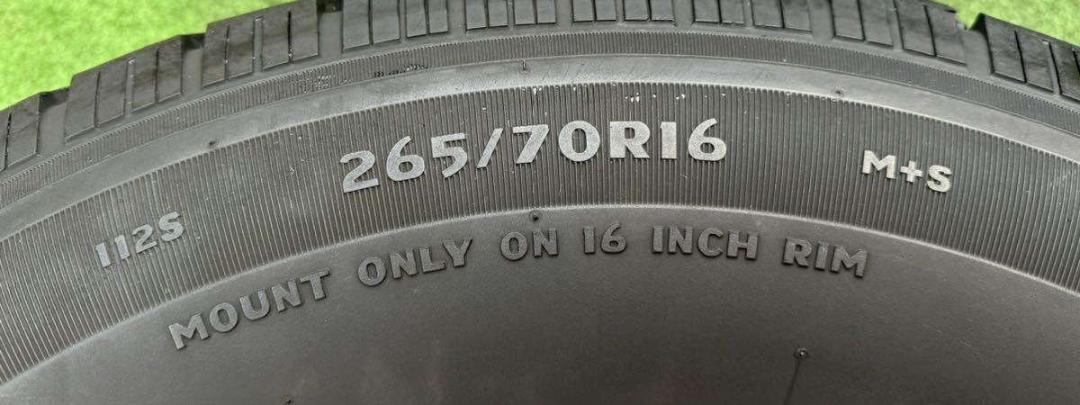 トヨタ ランドクルーザー プラド 90 後期 純正 16インチ 7JJ +15 265/70R16 スタッドレスタイヤ4本セット★AN115_画像7