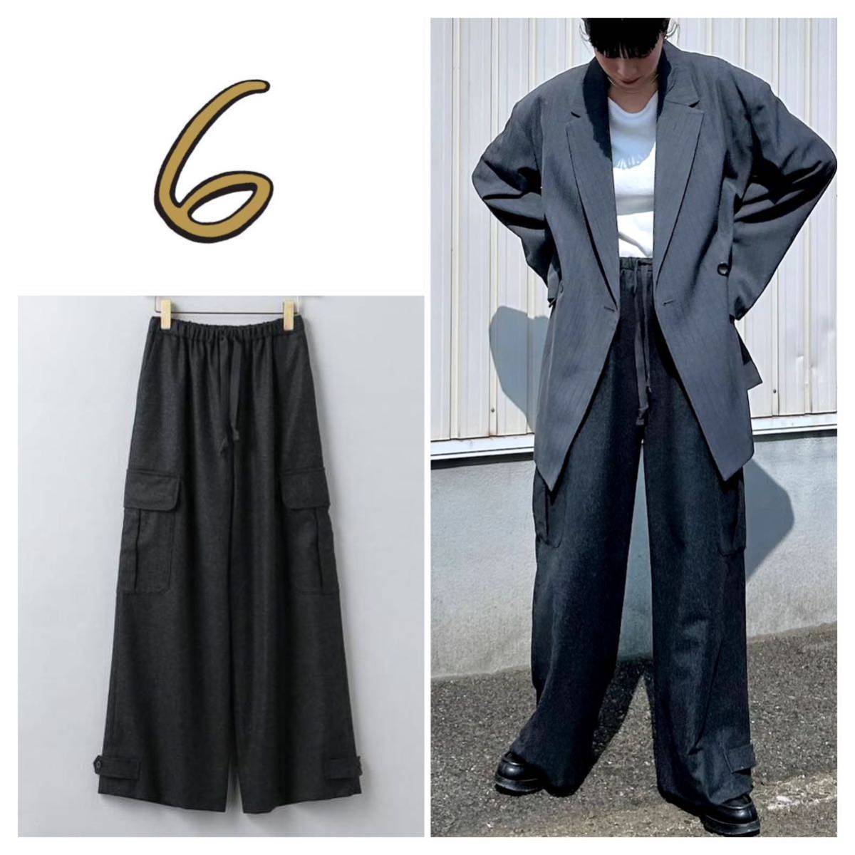 ＜6(ROKU)＞FLANO MIRITARY MOTIF PANTS/パンツ_画像1