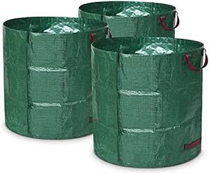 Athvcht ガーデンバッグ 大容量272L（3個パック）ガーデンバケツ フレコンバッグ 集草バッグ 大型庭用袋 自立式 折り畳_画像1