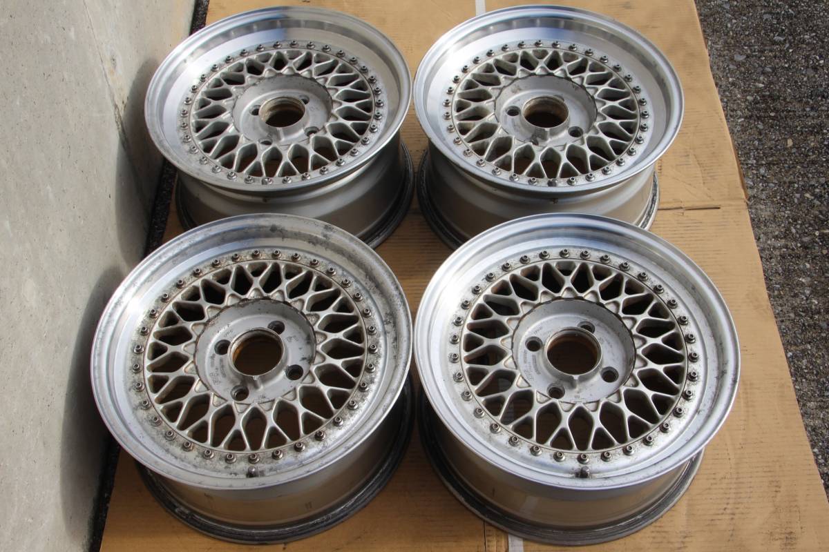 １０００円から売り切り♪人気のBBS♪RSメッシュ♪希少RS039＆RS040♪PCD100加工ベースに最適フラットハブ♪旧車系ハイソカーなどにも♪_画像1