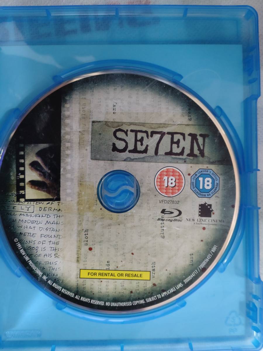 1円スタート!ブラッド・ピット　モーガン・フリーマン　セブン　SEVEN　ブルーレイ_画像3