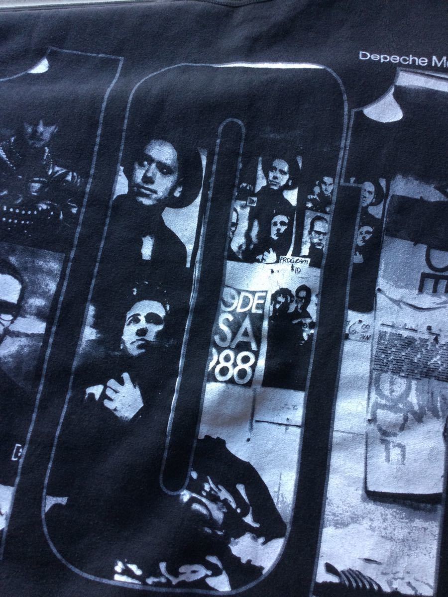 ビンテージ USED 80s 80年代 デペッシュモード Depeche Mode スウェット XL 黒 vintage t shirt TEE カナダ製 プリント トレーナー_画像5