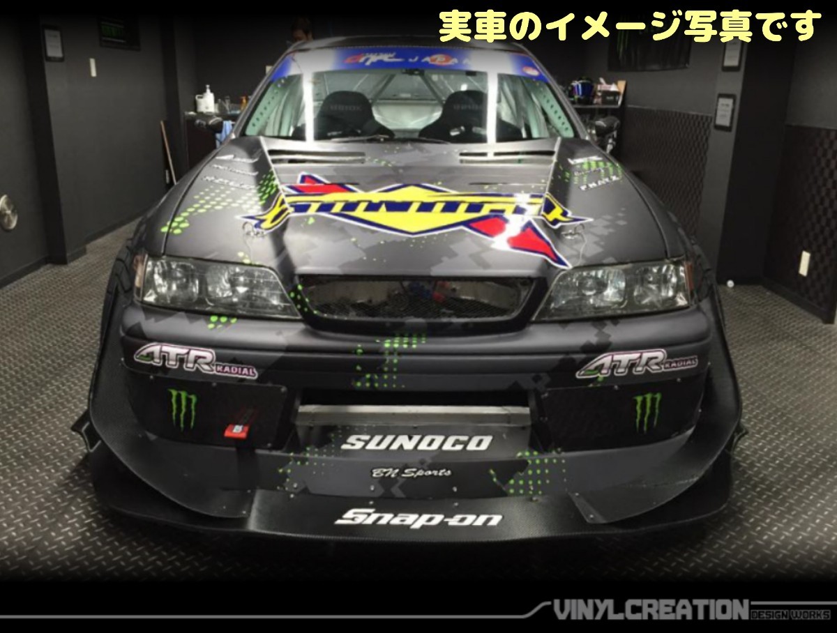 黒ボディ用 ラジドリ シールステッカー JZX100 マークⅡ 1/10RC YD2 RDX MC1 GALM_画像3