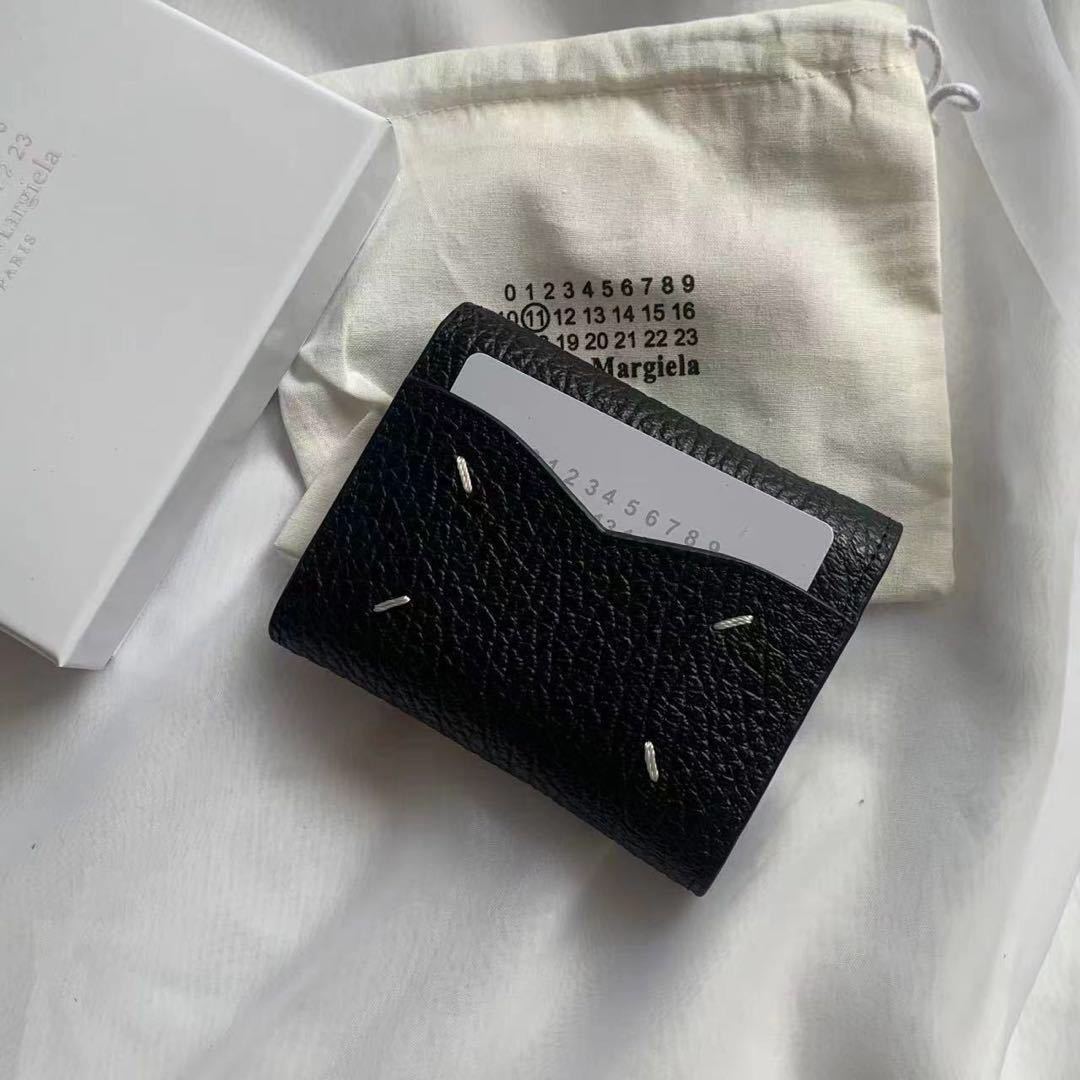 Maison Margiela メゾンマルジェラ 三つ折り財布 ブラック 未使用/新品_画像1