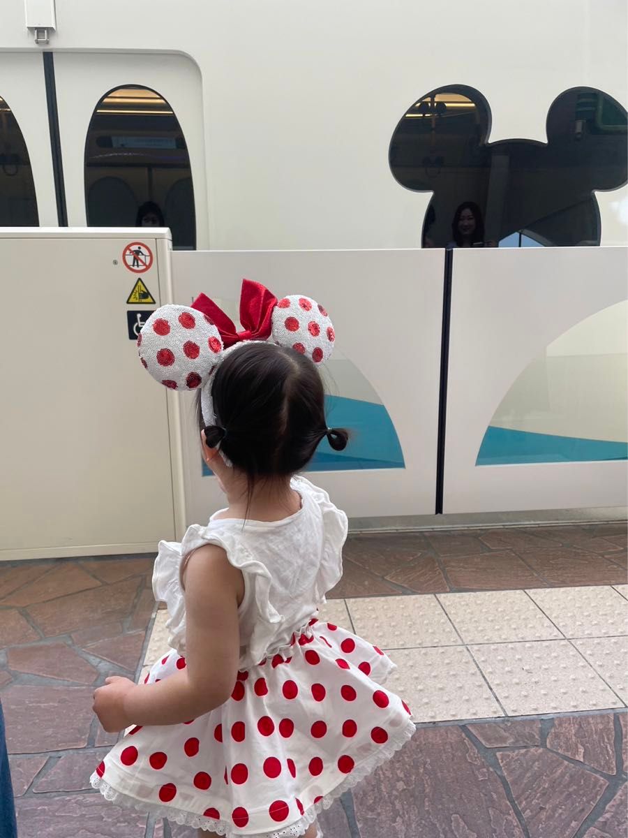 ディズニー　ディズニーコーデ　ディズニーランド　ディズニーシー　Disny ミニー　ミニーちゃん　ミッキー　パニエ　ミニスカ