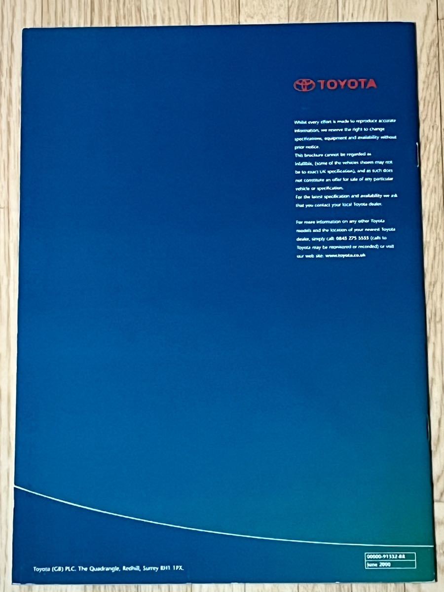 [ супер редкий ]2000 год 6 месяц английская версия Toyota Camry основной каталог *