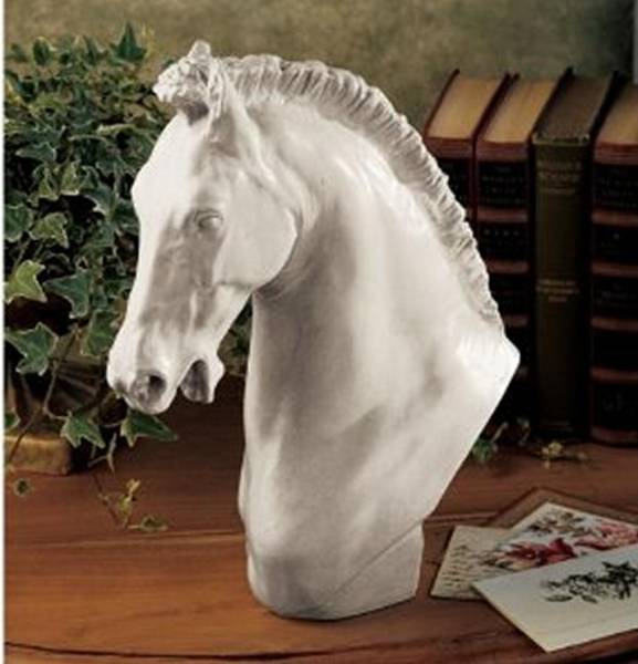 アカデミア美術館 馬 頭部像 西洋彫刻古美術置物石膏像洋間胸像馬飾り洋風オブジェ西洋アクセント雑貨馬像インテリア置物動物イタリア彫刻