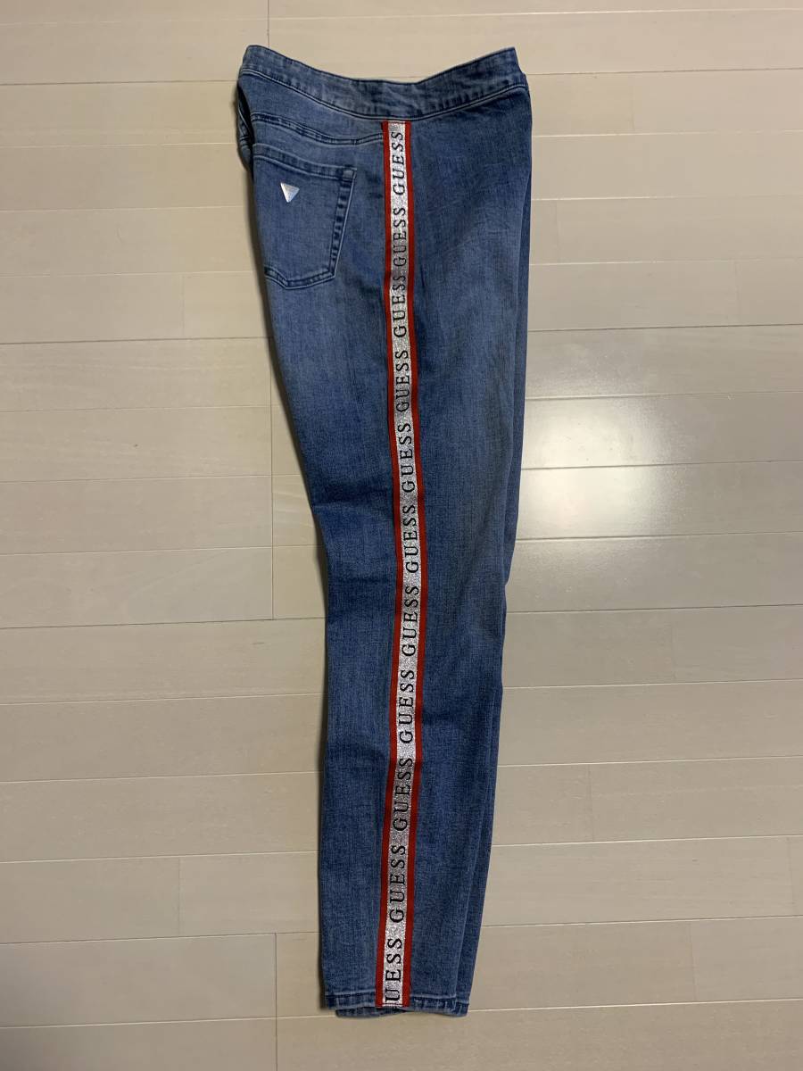 GUESS ゲス ラインロゴ ストレッチ ジーンズ サイズ28_画像3