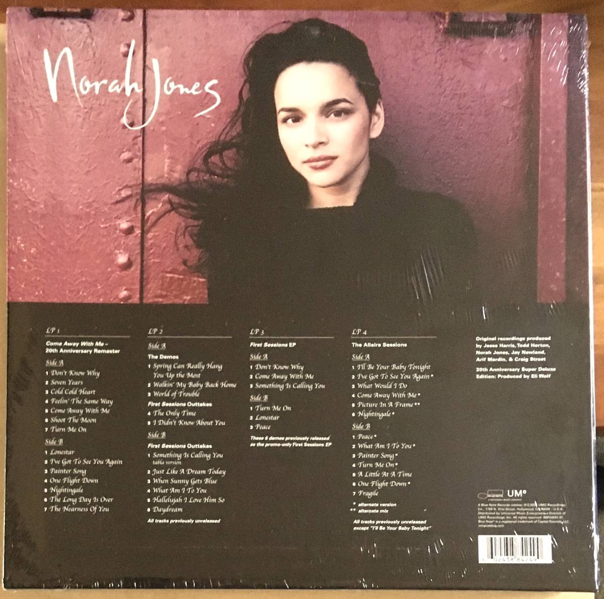 送料無料 アナログ盤4枚組 未開封新品 Norah Jones Come Away With Me 20th Anniversary Super Deluxe Edition ノラ・ジョーンズ レコード_画像3