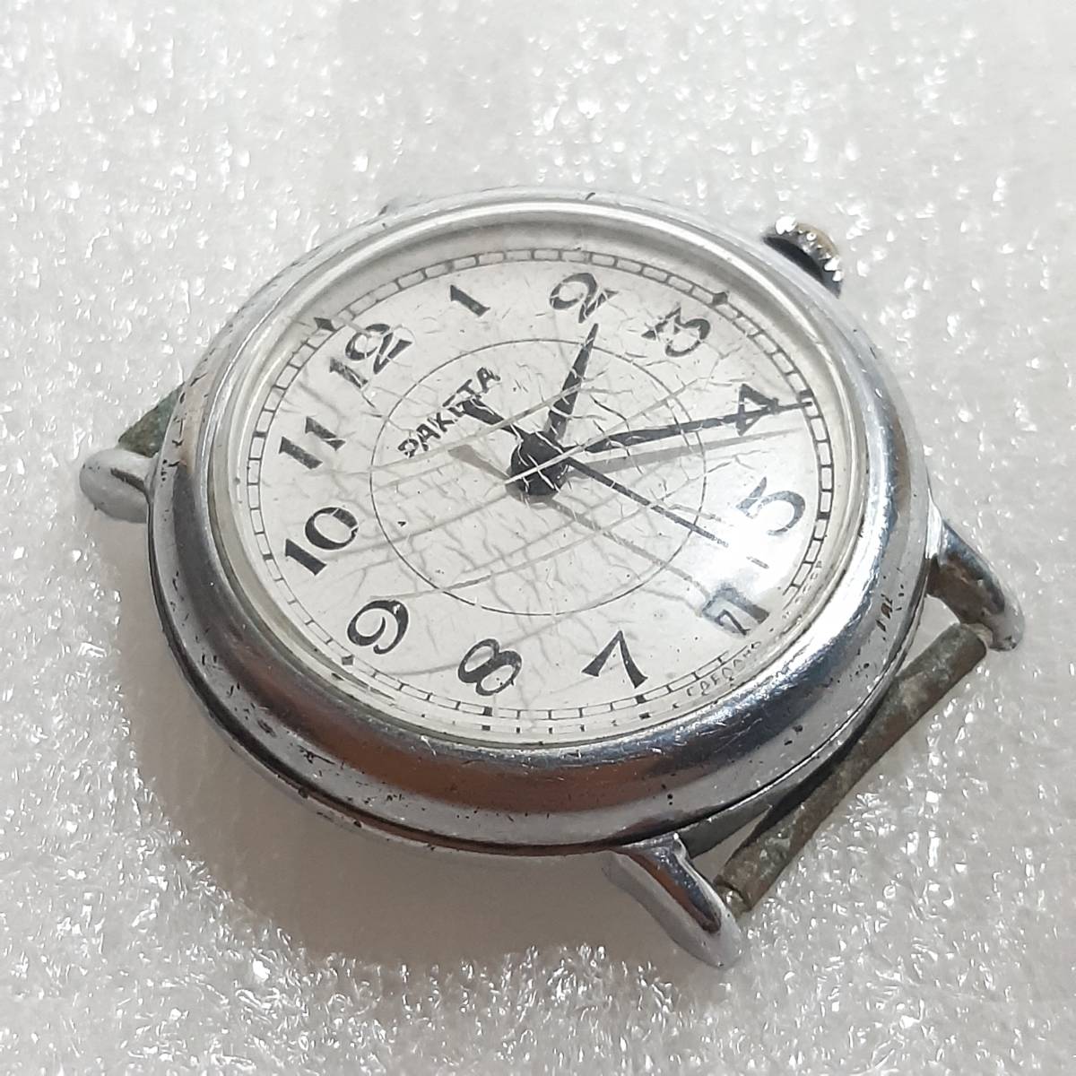 中古実働品 旧ソ連製 軍用腕時計 vostok ボストーク/コマンダスキー RAKETA 2614H 機械式腕時計 ミリタリーウォッチ 動作確認済の画像5