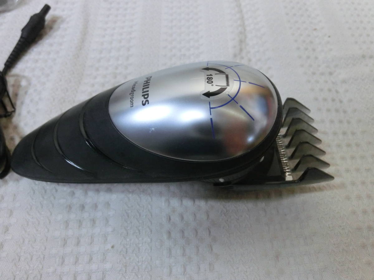 ● ほぼ未使用品 フィリップス QC5572/15 セルフヘアーカッター PHILIPS Hair clipper 180°回転ヘッド バリカン ●_画像6