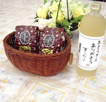 父の日 限定 井上酒造 夢のひととき 父の日 限定 熟成麦焼酎720ｍｌ+オススメ珈琲豆（特注ブレンド200ｇ、ハッピーブレンド20_画像1