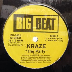 12inchレコード　KRAZE / THE PARTY_画像1