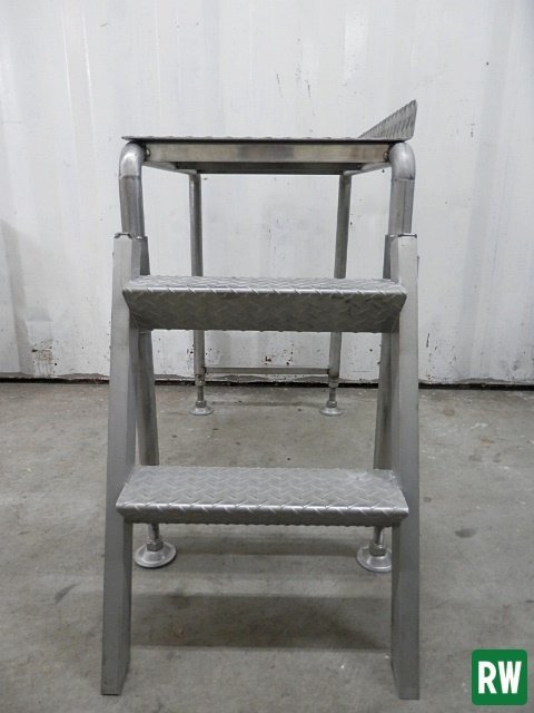  step‐ladder stair attaching W1020×D480×H780 height adjustment possible :650~750mm stainless steel business use store kitchen DIY work place .. pcs [4-B474]