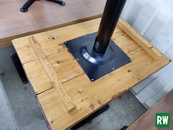 カフェテーブル 幅800×奥行548×高さ730ｍｍ 木製 ナチュラル ダイニングテーブル ウッドテーブル [3-K171-5]_画像9