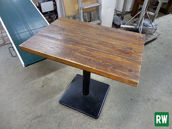 カフェテーブル 幅800×奥行548×高さ730ｍｍ 木製 ナチュラル ダイニングテーブル ウッドテーブル [3-K171-5]_画像1