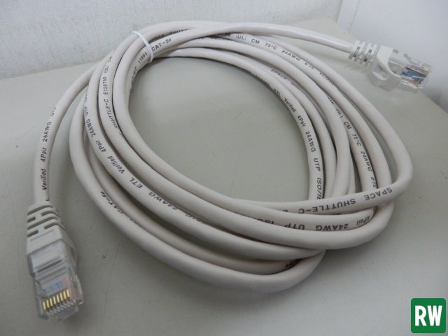 未使用品【白47本+青41本】LANケーブル LAN CABLE CBC5E-030-BL CAT5E CBC5E-030-LG 3M パチンコ 遊戯場用？ モンハン用？ ケーブル [2]_画像8