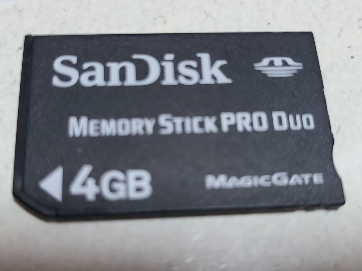 Форматированный памятный продурок Pro Duo 4GB Sandisk Плата за доставку 84 иен или 185 иен или 370 иен или 520 иен