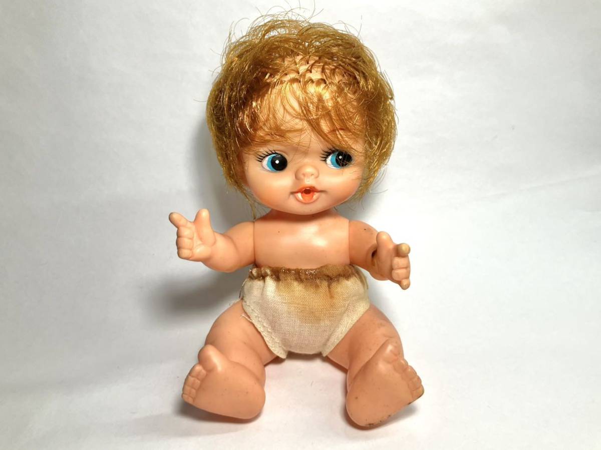 昭和レトロ 当時物 赤ちゃん ソフビ 人形 セット 未使用品 ラバードール お人形 ごっこ おもちゃの画像3