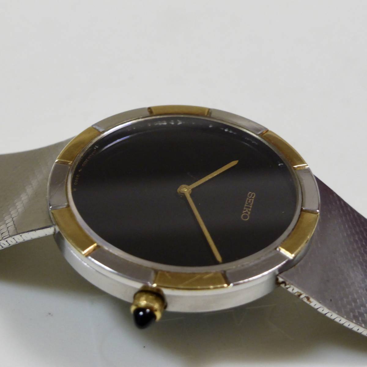 ♪セイコー SEIKO クレドールモデル CREDOR メンズ腕時計 2620-0020 クォーツ K18コンビベゼル 電池交換済み_画像6