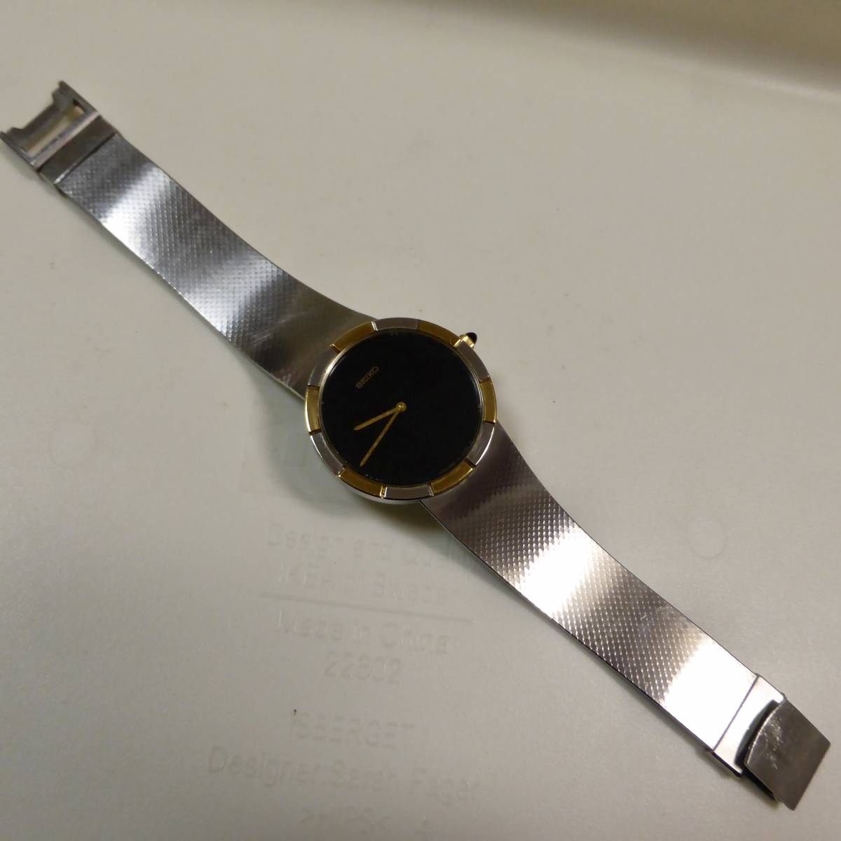 ♪セイコー SEIKO クレドールモデル CREDOR メンズ腕時計 2620-0020 クォーツ K18コンビベゼル 電池交換済み_画像3