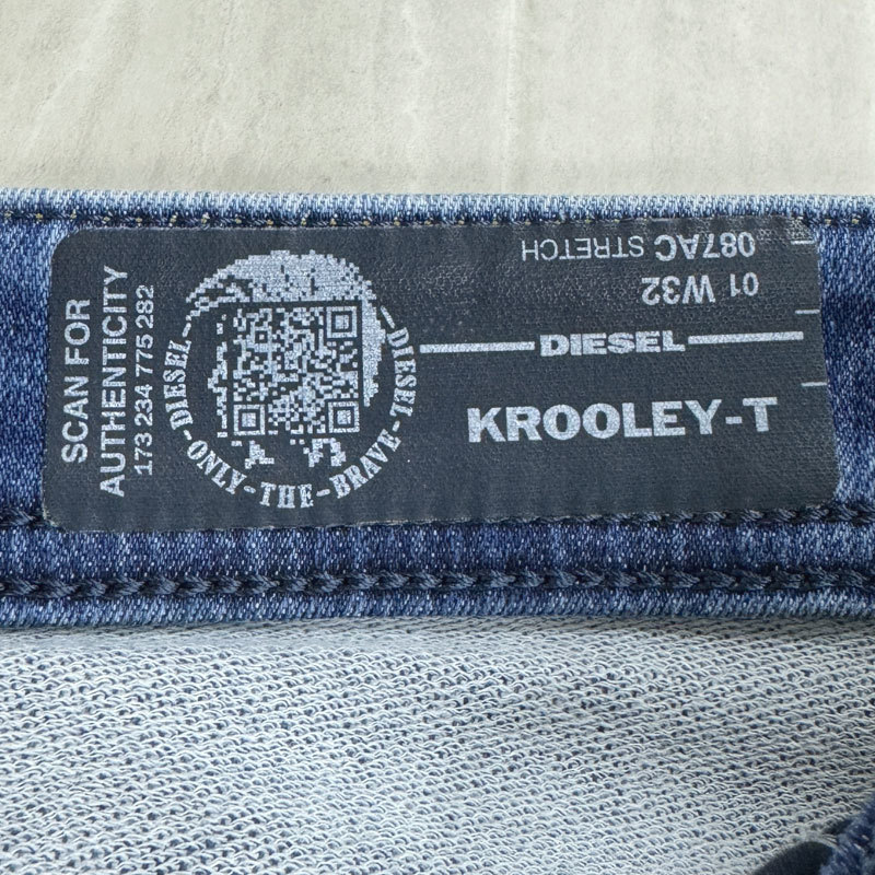 【HA916】中古・美品　DIESEL ディーゼル　ジョグジーンズ　デニム パンツ　KROOLEY-T 087AC　ジョグデニム　イタリア製　メンズ 32_画像7