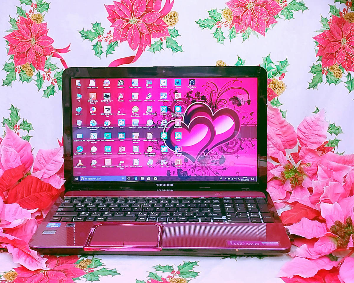 . speed 3 generation Corei7 installing / new goods mouse / Toshiba pink color / Blue-ray / soft great number /tere Work possibility /. speed SSD512/ high speed 8GB/ new model Win11/DVD roasting / office 