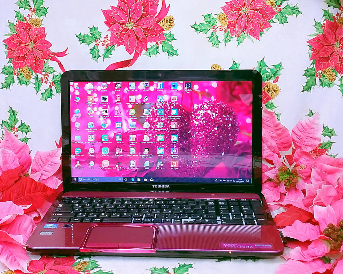 . speed 3 generation Corei7 installing / new goods mouse / Toshiba pink color / Blue-ray / soft great number /tere Work possibility /. speed SSD512/ high speed 8GB/ new model Win11/DVD roasting / office 