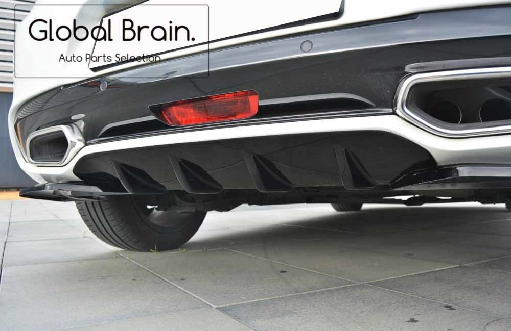  Citroen DS5 latter term rear center diffuser / splitter spoiler bumper balance trim under fins 