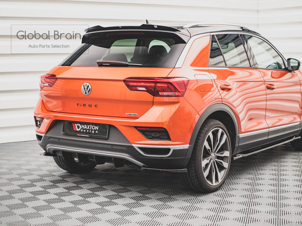 フォルクスワーゲン T-ROC Tロック ティ―ロック リア センター ディフューザー / アンダー スポイラー バンパー トリム エアロ_画像1