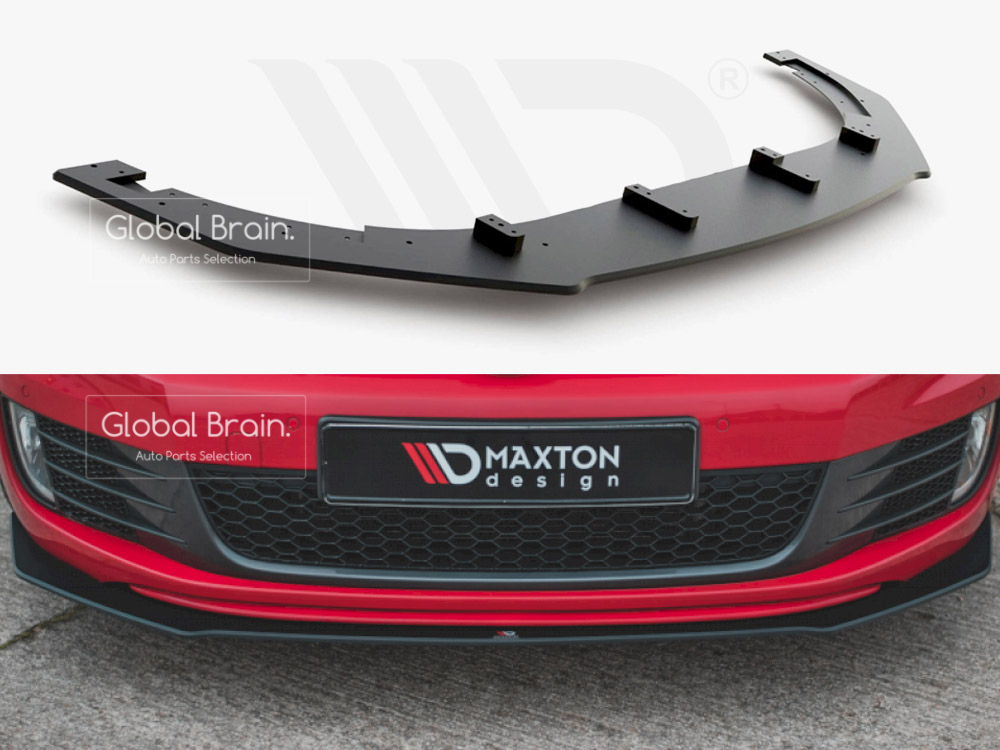 フォルクスワーゲン ゴルフ6 GTI フロント リップ スポイラー / スプリッタ― エプロン バンパー ディフューザー スカート レーシング_画像4