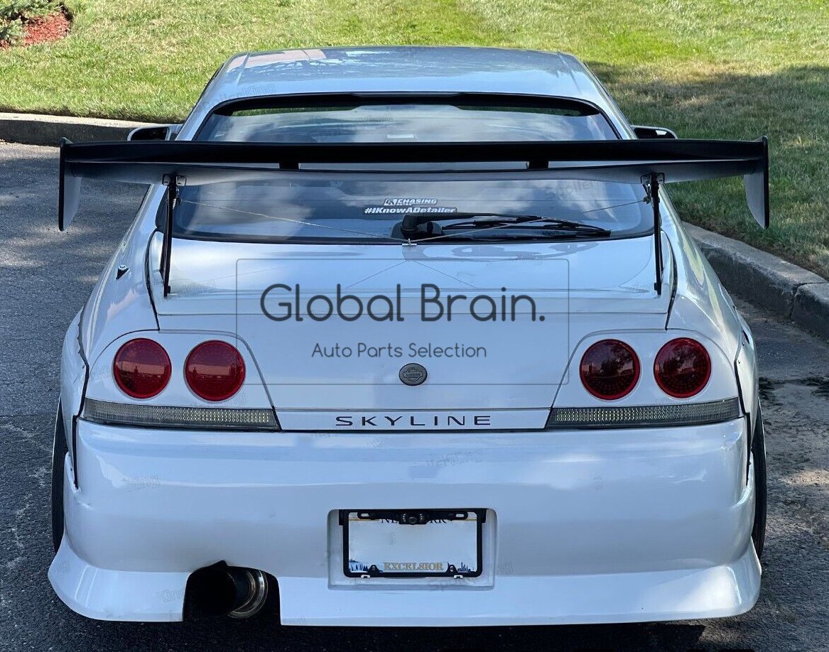 1993-1998 日産 スカイライン R33 リア ルーフ スポイラー / ルーフ リップ エクステンション ウイング カバー ルーフ バイザー_画像2