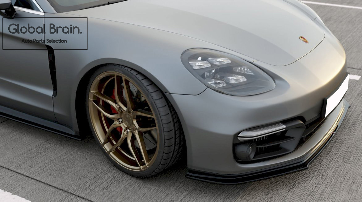  Porsche Panamera 971 turbo GTS freon trip splitter spoiler / apron bumper - diffuser skirt flap 