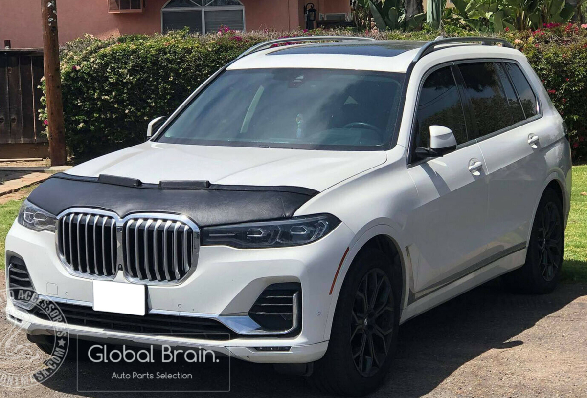 BMW X7 G07 ノーズブラ ボンネット フードブラ/ フロント バンパー エンド マスク スポイラー カバー バグ トリム USDM_画像2