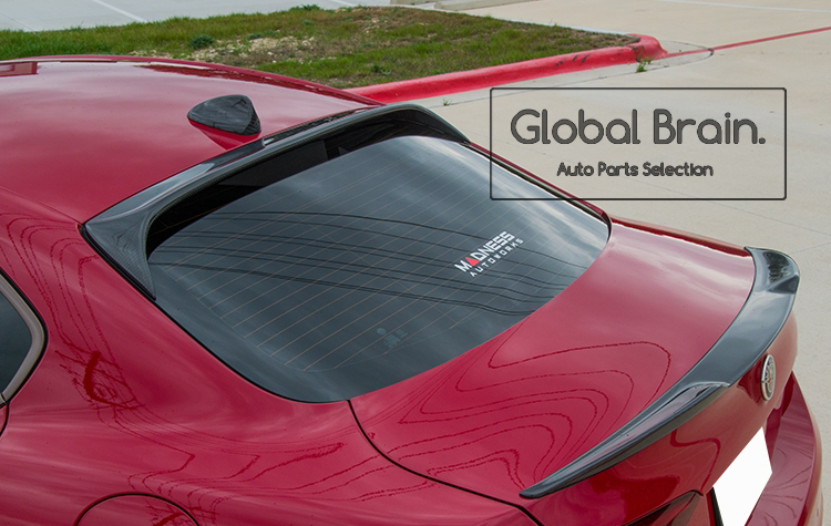  Alpha Romeo Giulia carbon rear roof spoiler / splitter lip Wing cover trim diffuser aero 