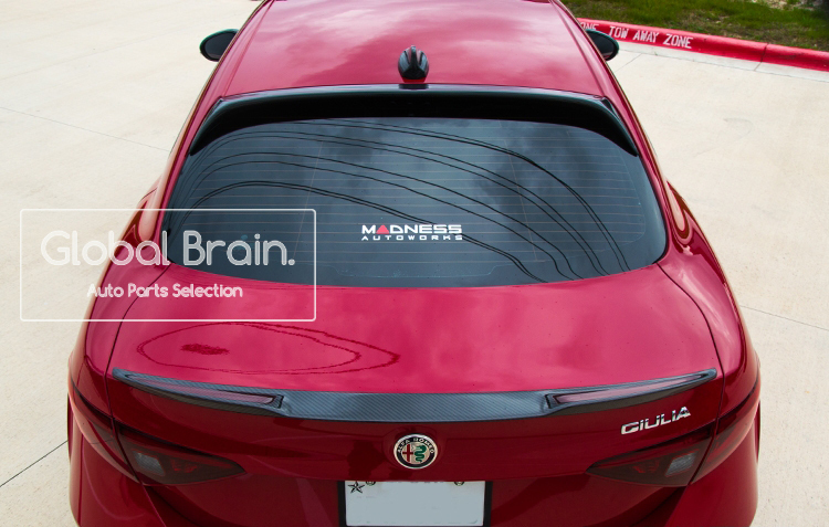  Alpha Romeo Giulia карбоновый задний спойлер на крыше / сплиттер "губа" Wing покрытие отделка диффузор обвес 