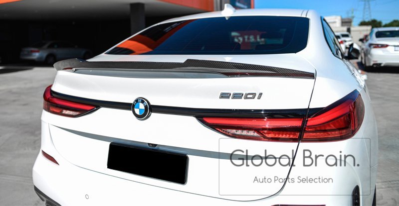 BMW 2シリーズ グランクーペ F44 カーボン リア トランク リップ スポイラー V1 / ウィング リップ カバー ディフューザー エアロ_画像4