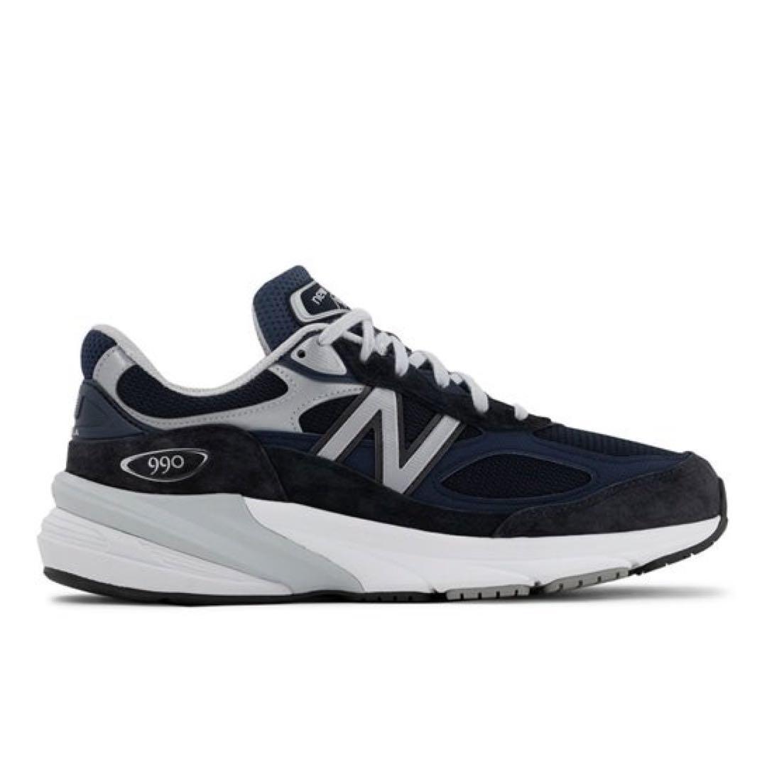 NEWBALANCE ニューバランス M990NV6 990V6 ネイビー メンズスニーカー US10_画像2