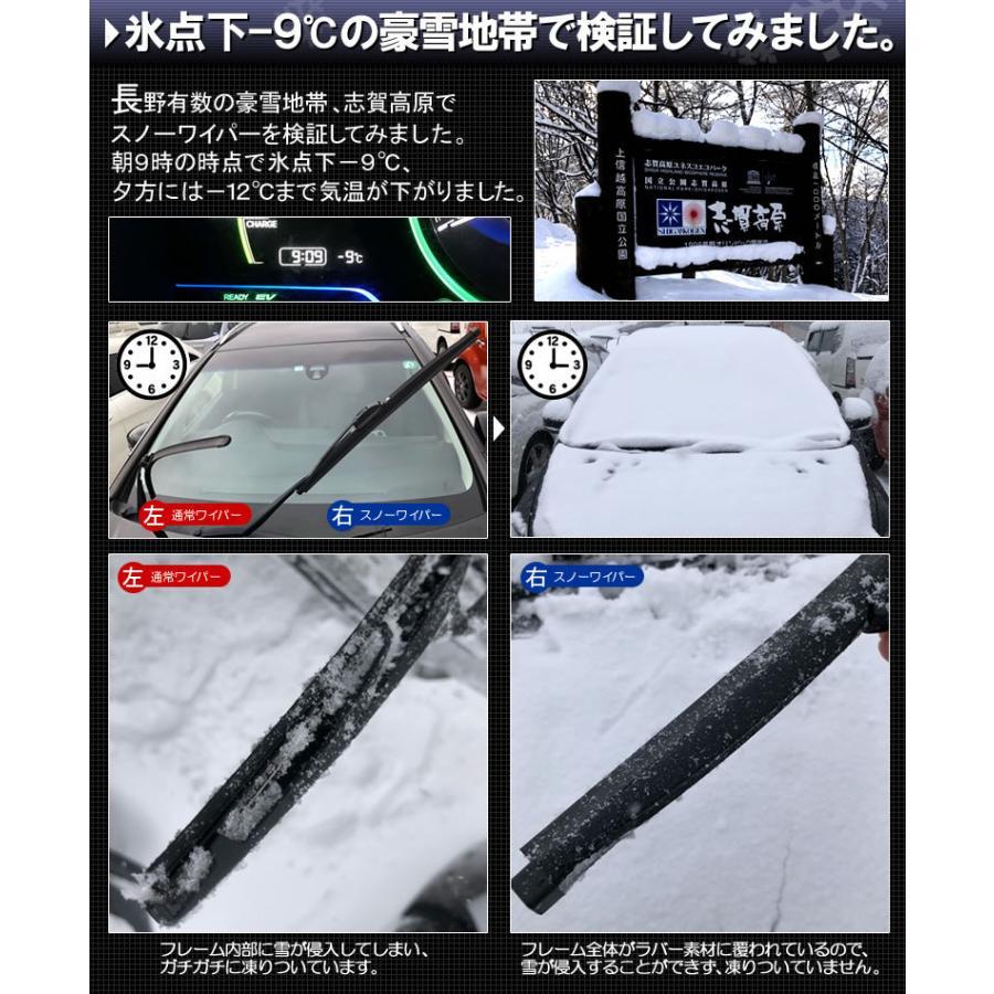 スノーワイパー 雪用 冬用 ルークス ML21S H22.8～ 2本 グラファイト 運転席 510mm 助手席 400mm_画像3